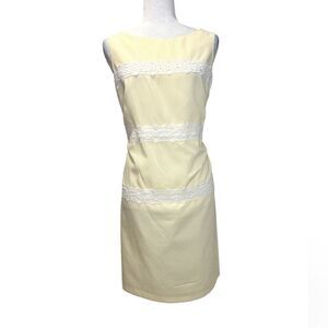 LONDON TIMES Women’s Seersucker Lace Dress Size 14